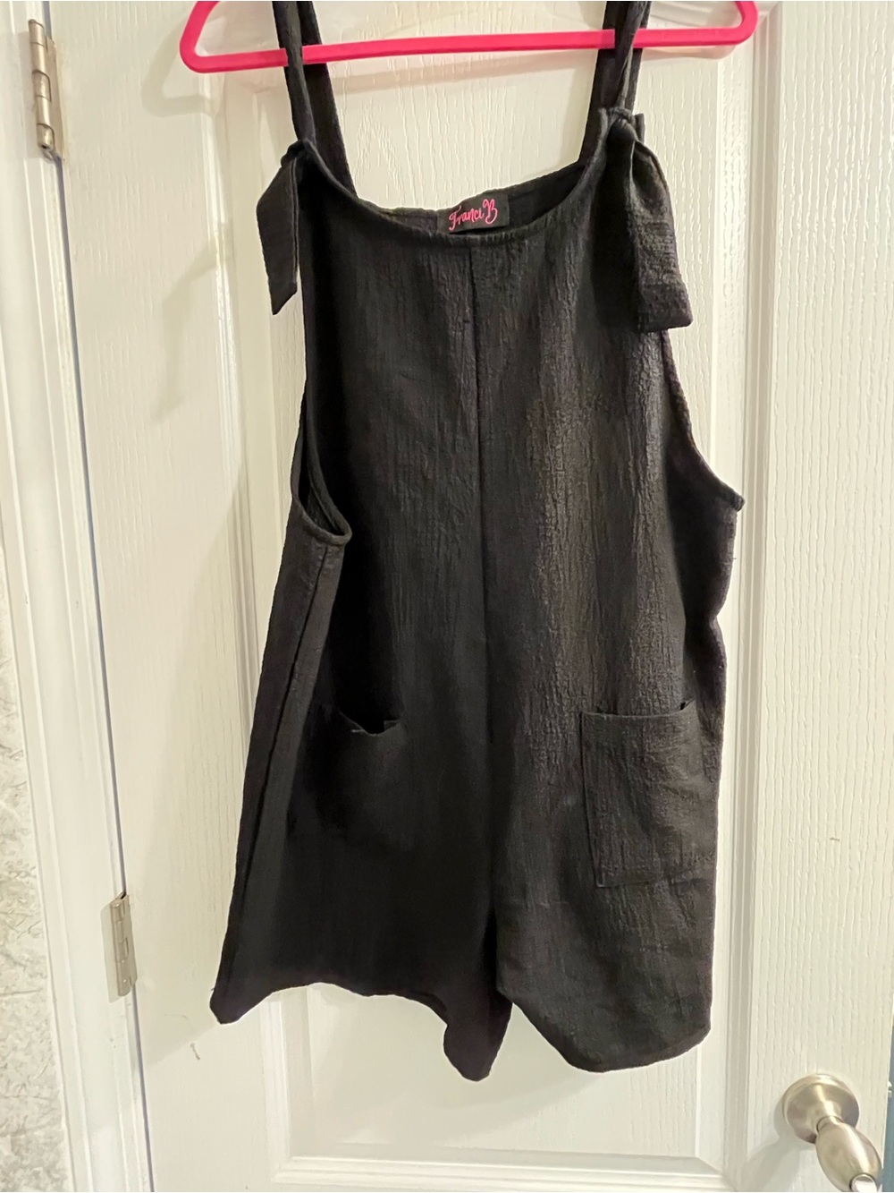 Women's Tie-Shoulder Shorts Romper